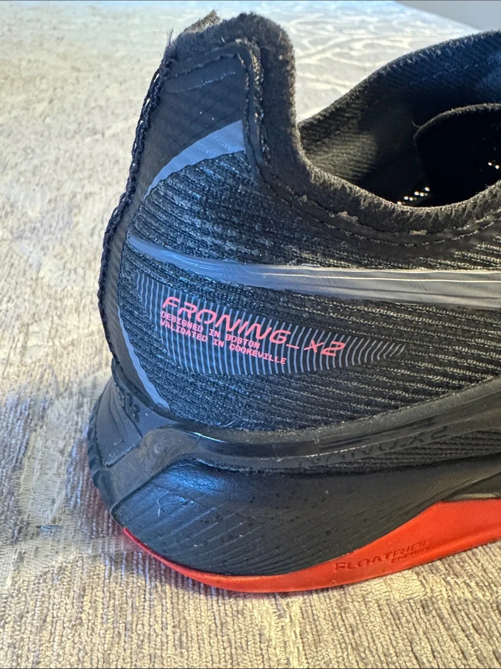 Men's Reebok Nano Froning X2 Black and Red Performance Cross-Training Shoes